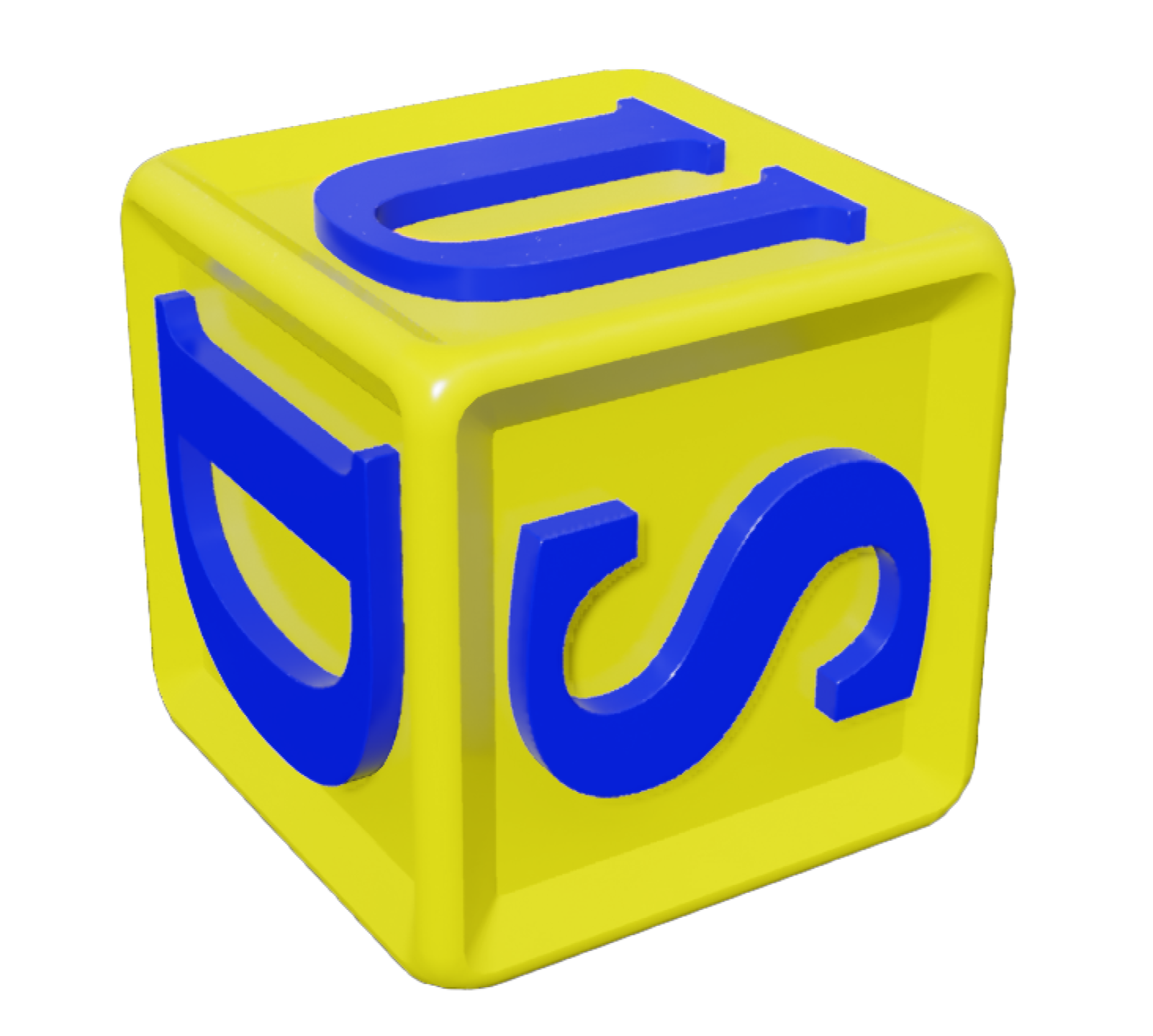 Example dice cube for bounding box and transformation