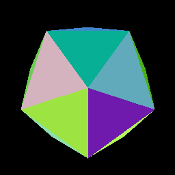 Rendering Results of an Icosphere