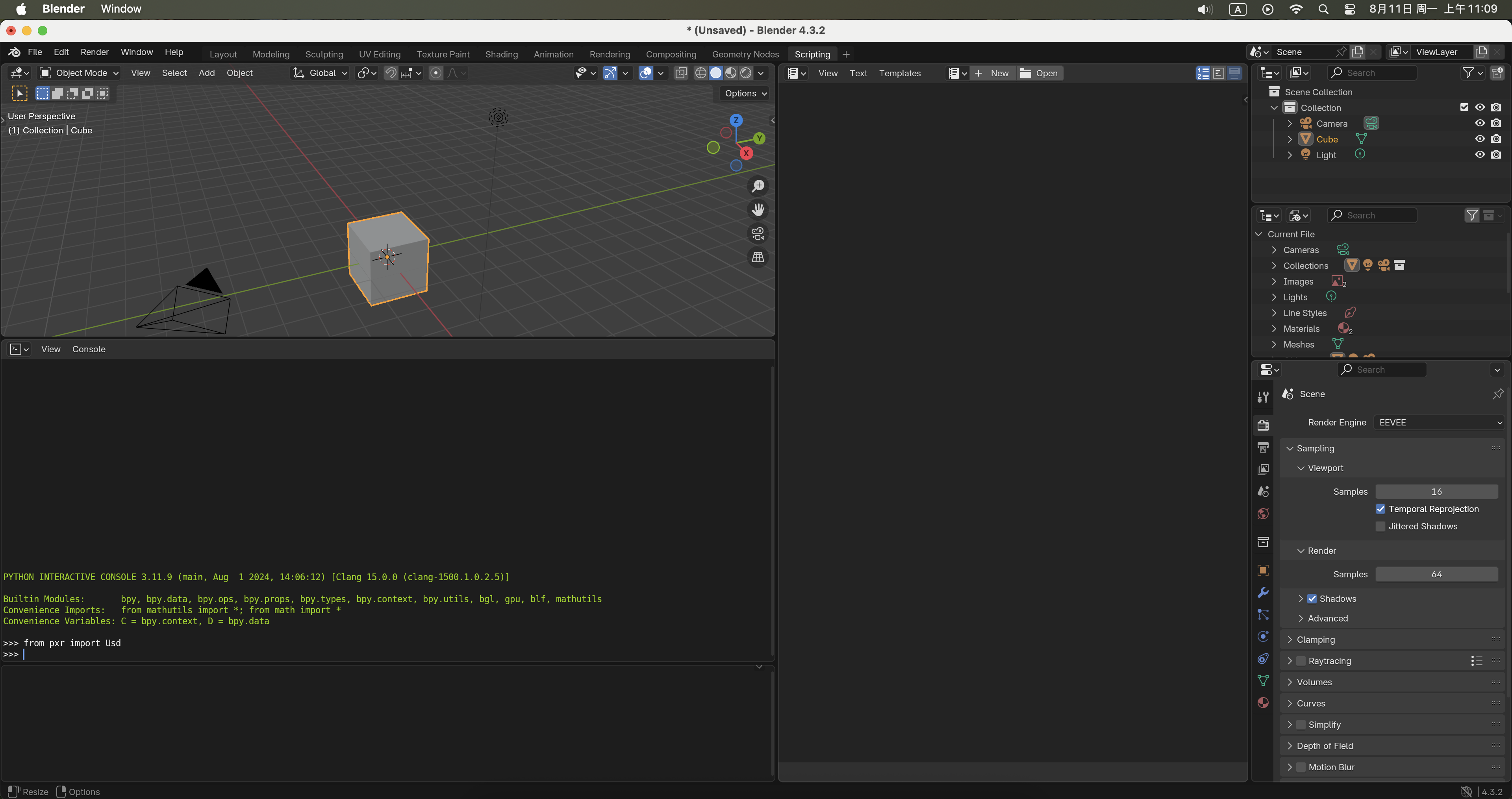 Blender scripting