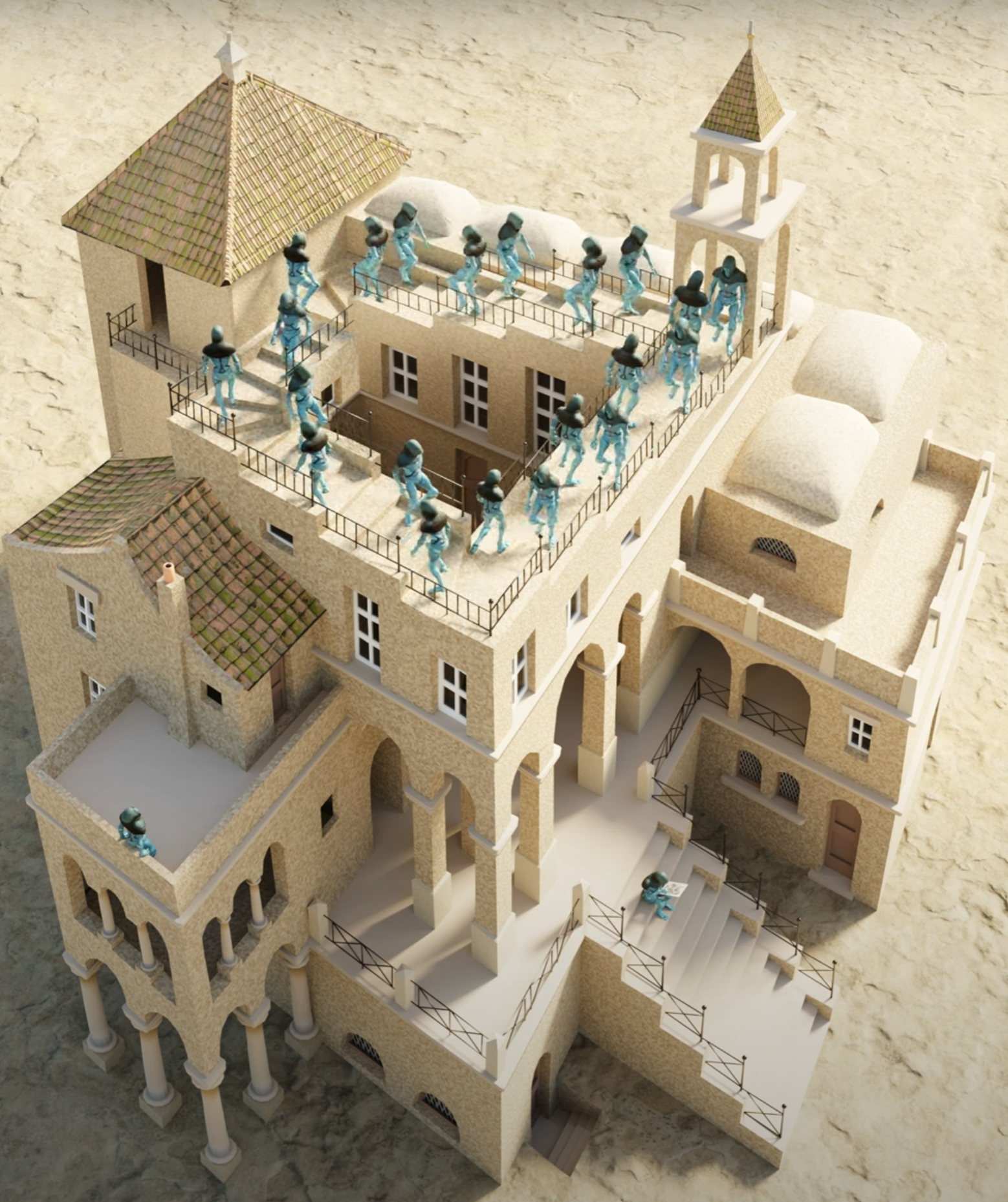 Ascending and Descending, A Tribute to M.C. Escher