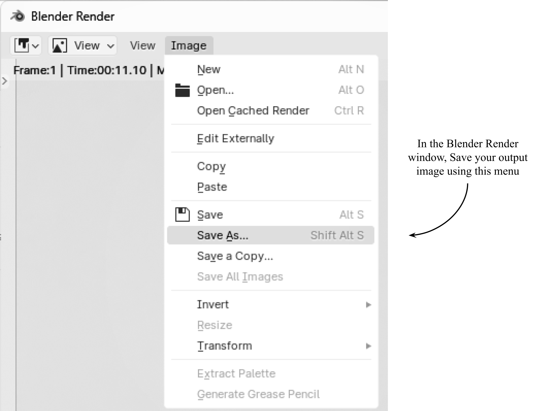blender render save