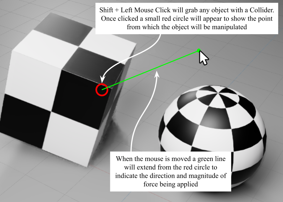 Physics manipulation in USD Composer