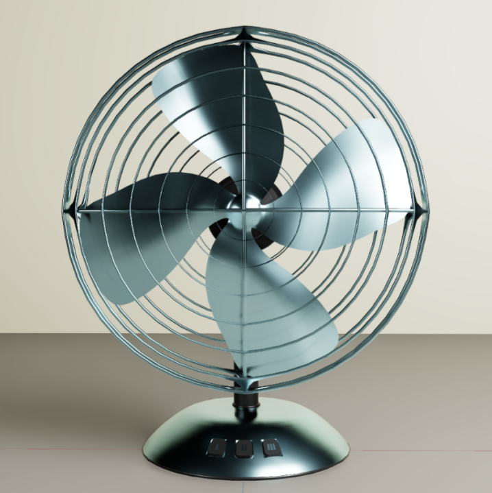The fan .usd file to import and animate